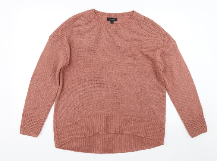 New Look Womens Pink   Pullover Jumper Size L