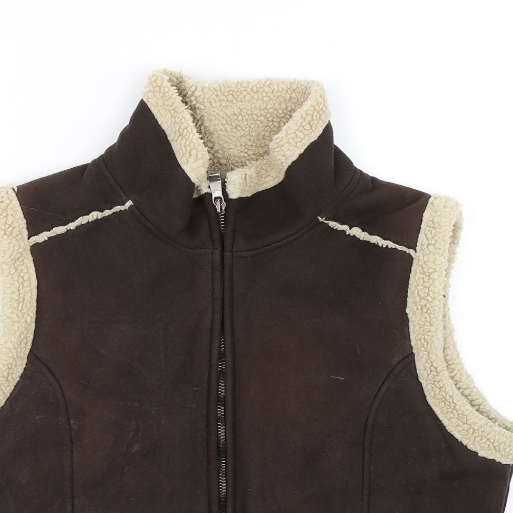O'niell Womens Brown   Gilet Coat Size M