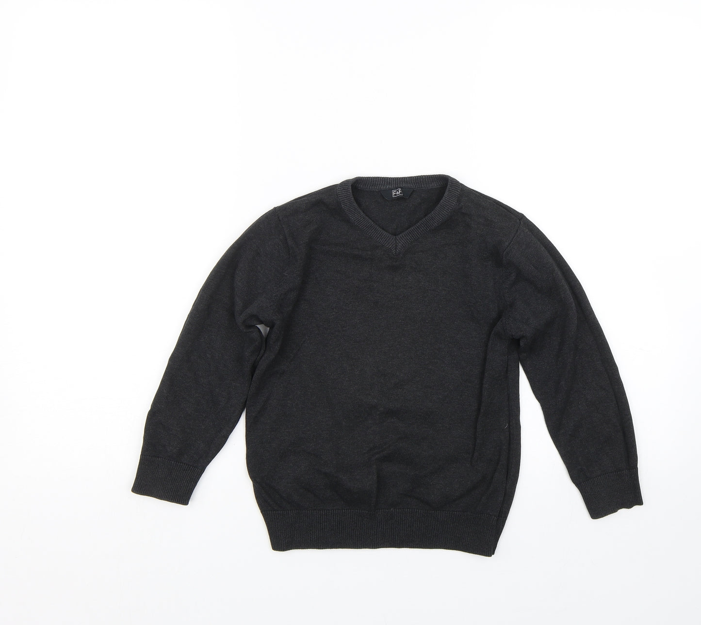 F&F Boys Grey   Pullover Jumper Size 6-7 Years  - School uniform
