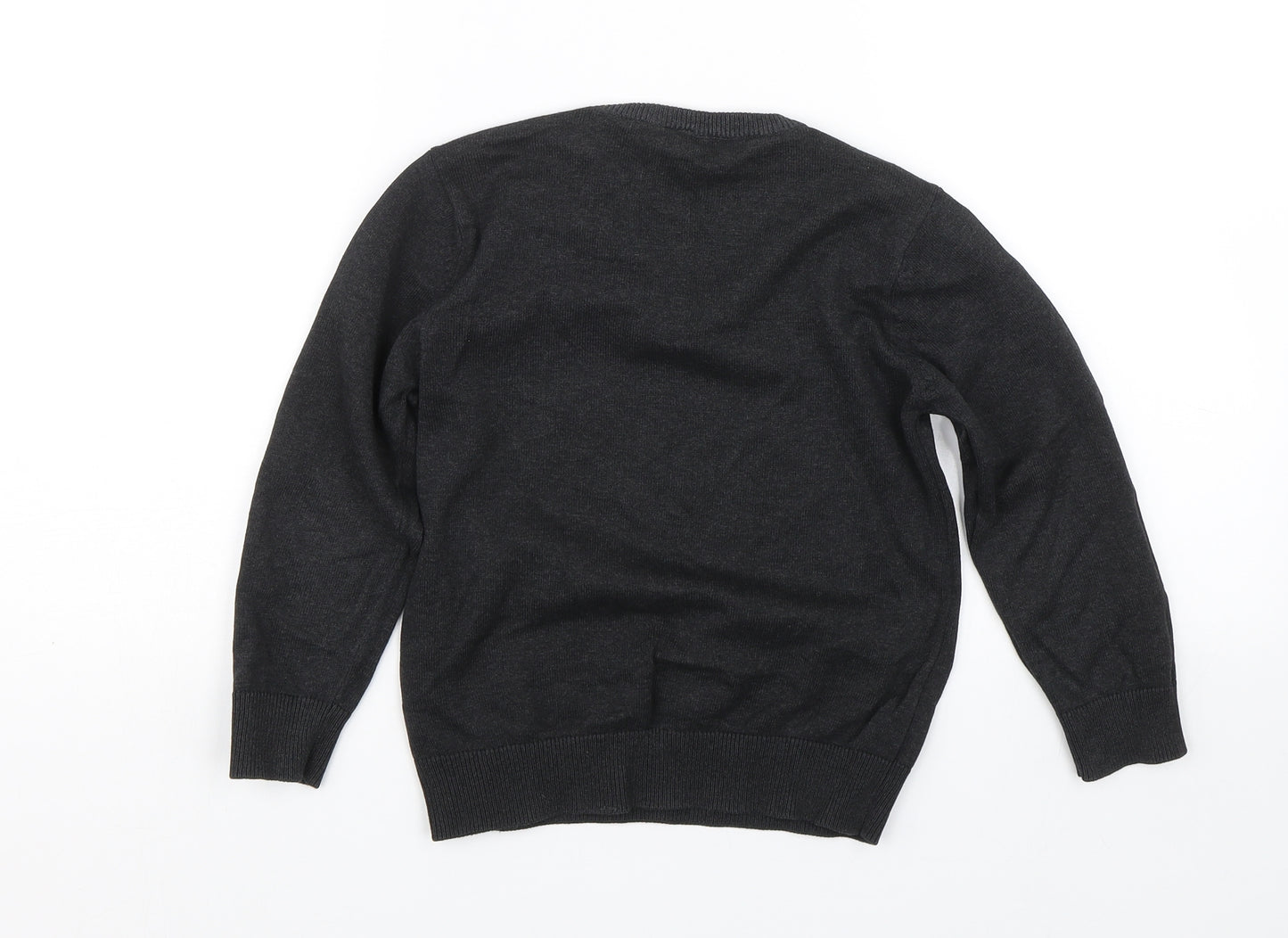 F&F Boys Grey   Pullover Jumper Size 6-7 Years  - School uniform