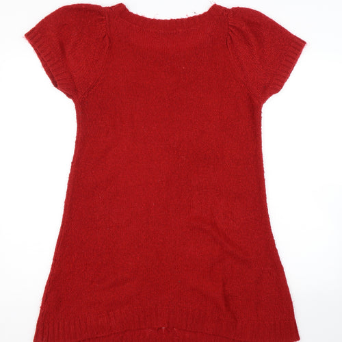 George Womens Red   Jumper Dress  Size 8