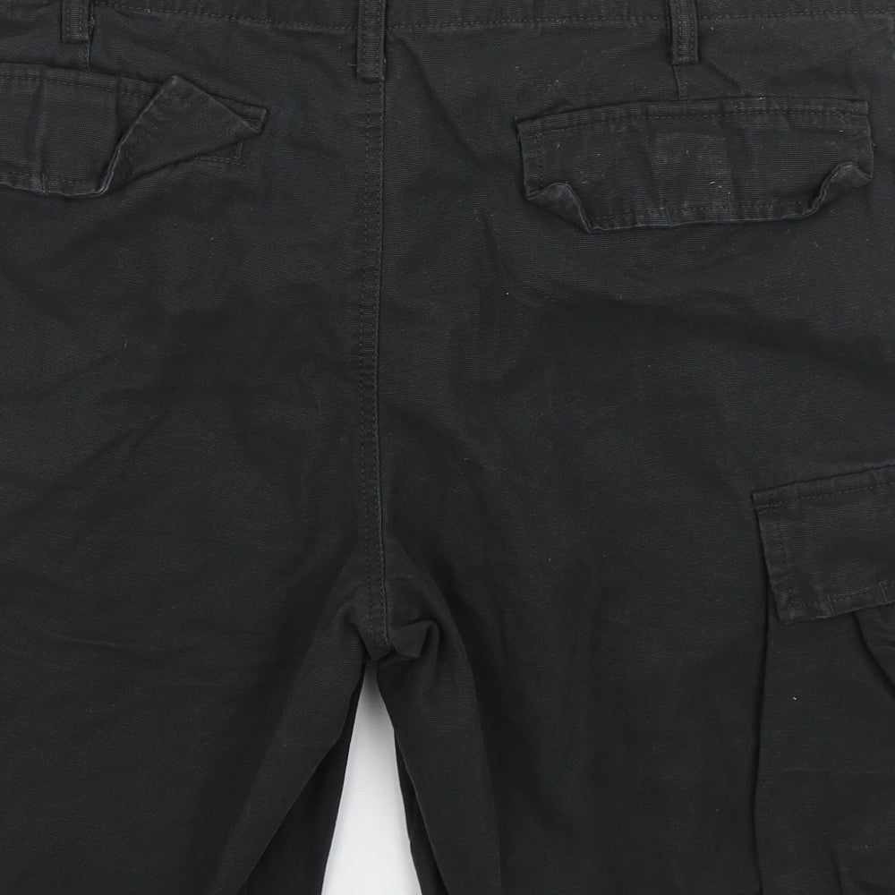 TU Mens Black   Cargo Shorts Size 38