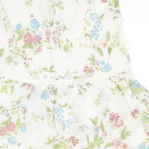 Joie de Vivre Womens Beige Floral  Fit & Flare  Size 18