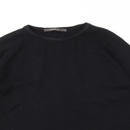 River Island Womens Black   Pullover Jumper Size L
