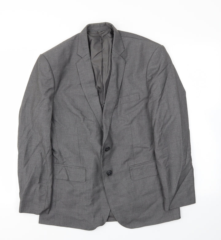 Preworn Mens Grey   Jacket Blazer Size 40