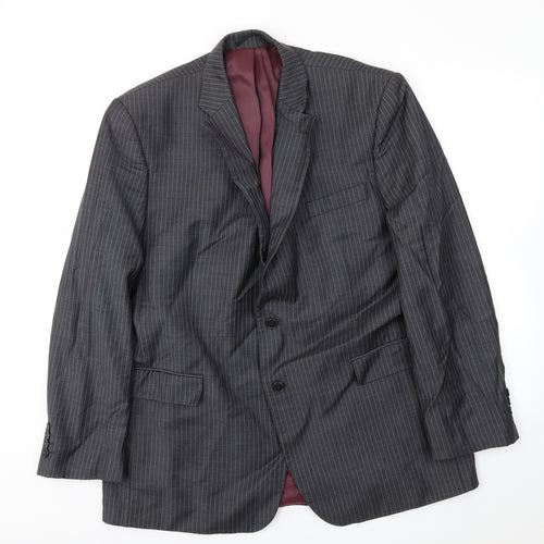 jhon lewis  Mens Grey Striped  Jacket Blazer Size 44