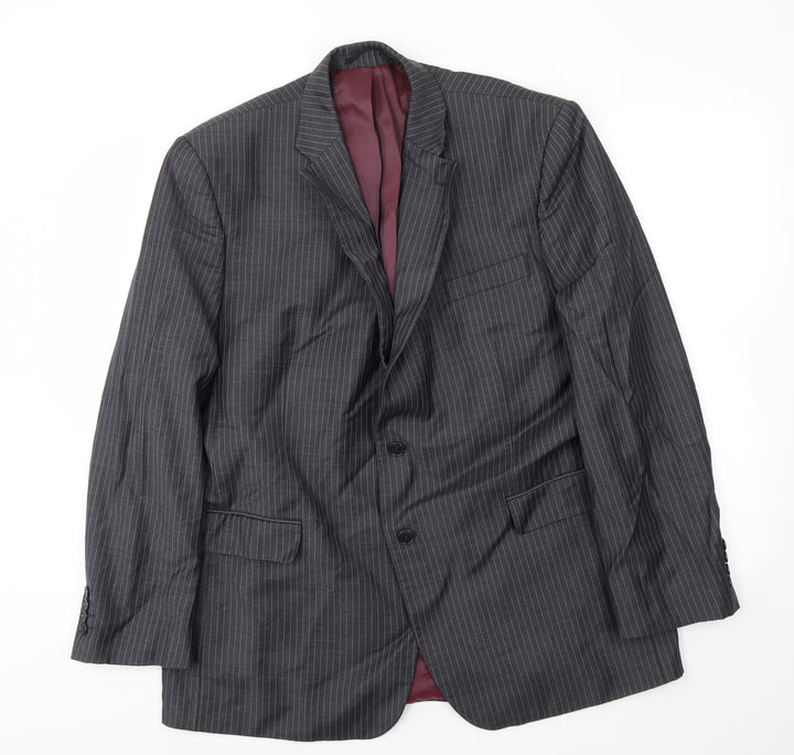 jhon lewis  Mens Grey Striped  Jacket Blazer Size 44