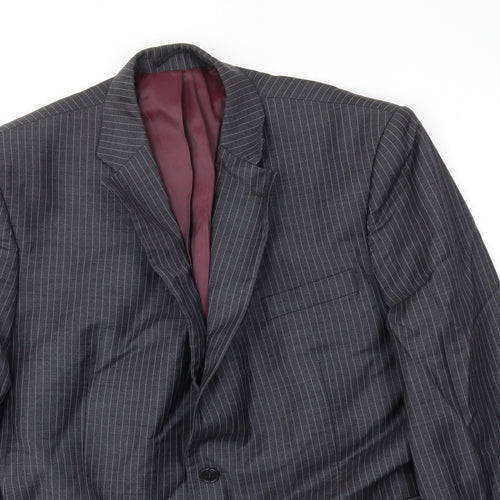 jhon lewis  Mens Grey Striped  Jacket Blazer Size 44