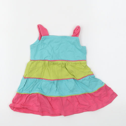 TU Girls Multicoloured Striped  Fit & Flare  Size 3-6 Months