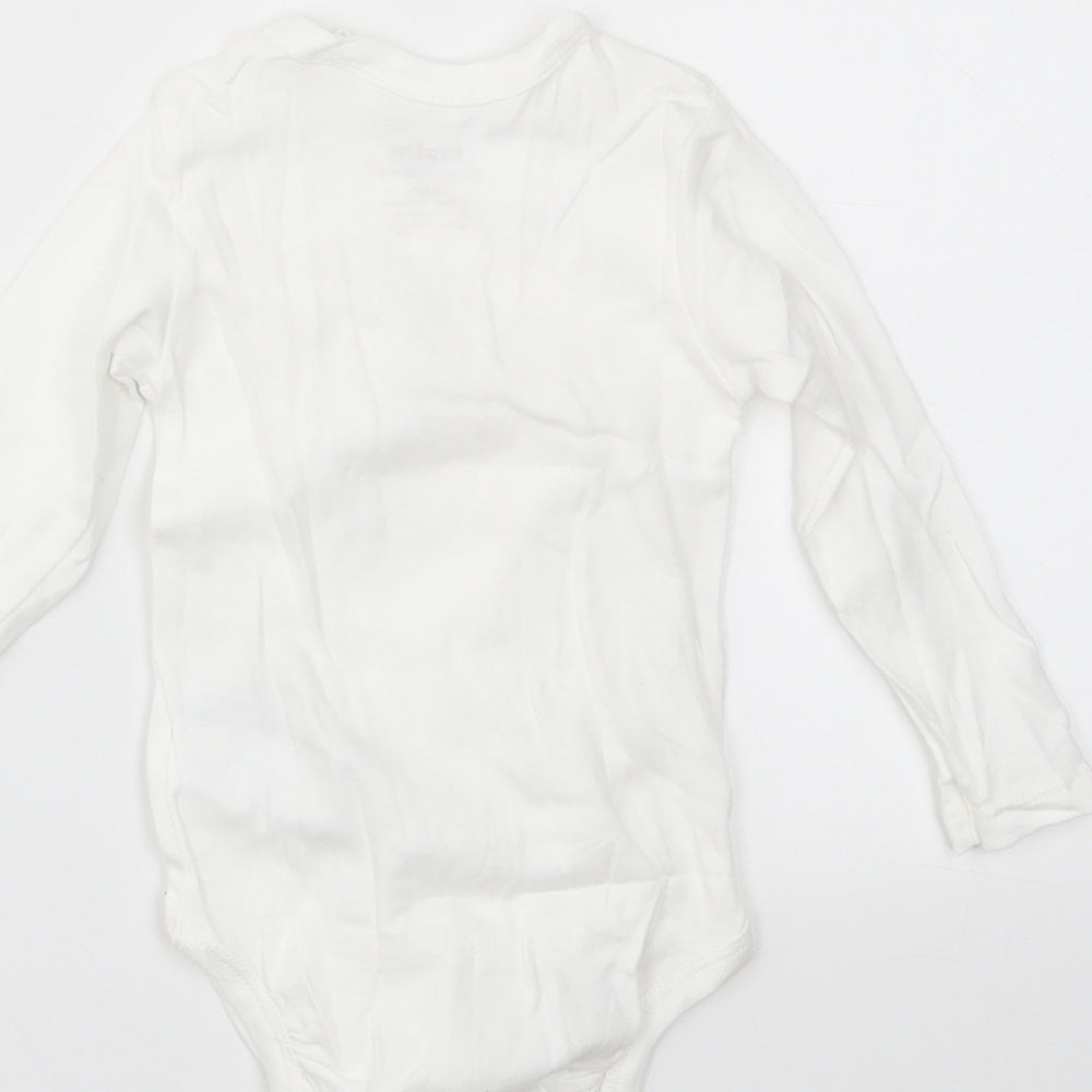 Lupilu Baby White Animal Print  Babygrow One-Piece Size 6-9 Months