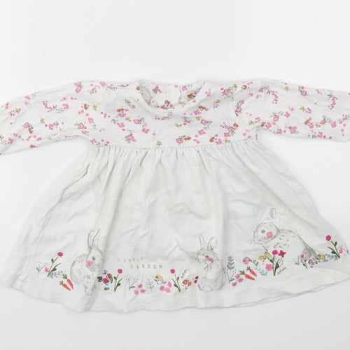 M Girls Multicoloured Floral  Fit & Flare  Size 3-6 Months