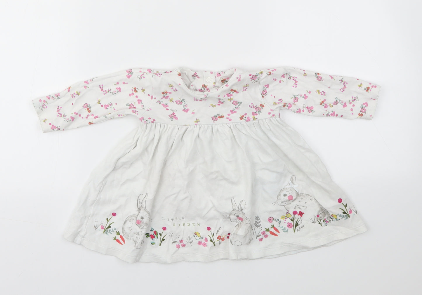 M Girls Multicoloured Floral  Fit & Flare  Size 3-6 Months