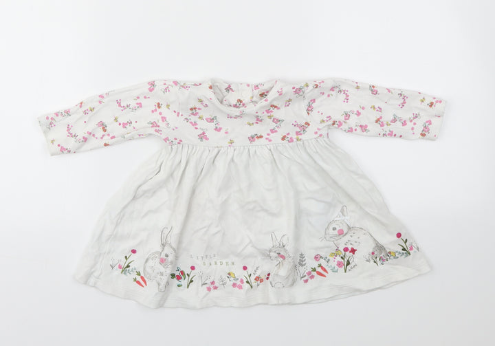 M Girls Multicoloured Floral  Fit & Flare  Size 3-6 Months