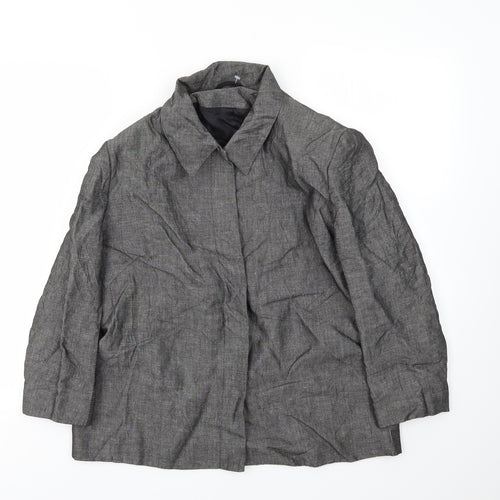 Preworn Womens Grey   Jacket Blazer Size 16