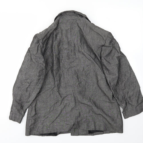 Preworn Womens Grey   Jacket Blazer Size 16