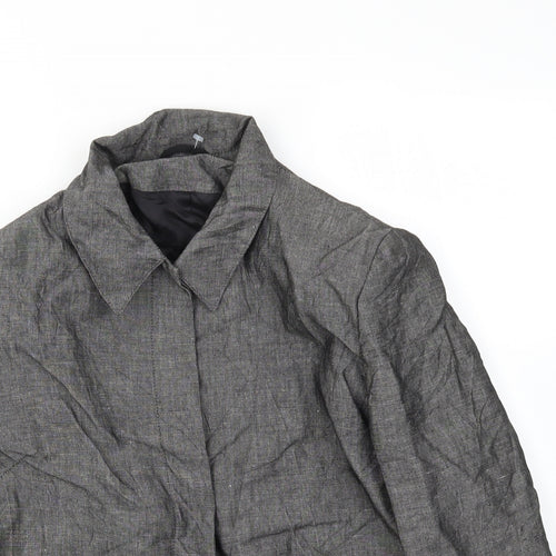 Preworn Womens Grey   Jacket Blazer Size 16