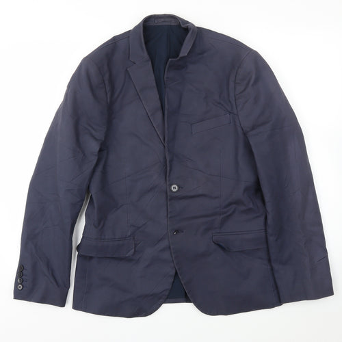 H&M Mens Blue   Jacket Blazer Size 38