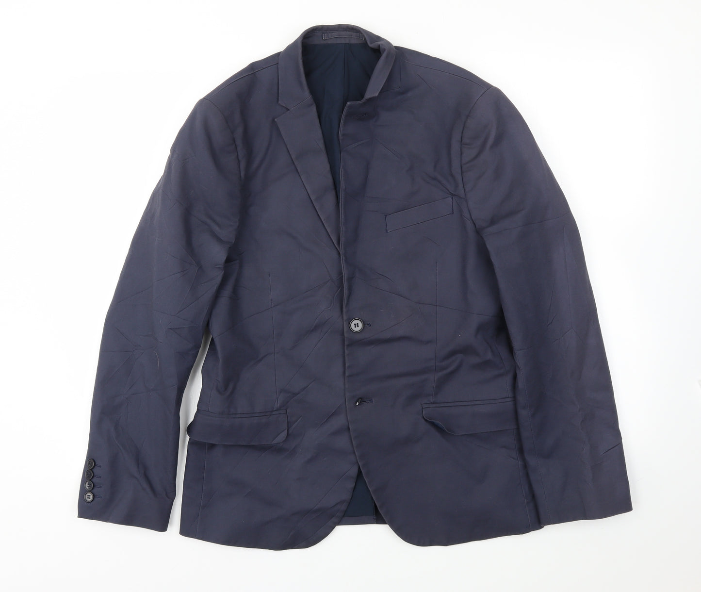 H&M Mens Blue   Jacket Blazer Size 38