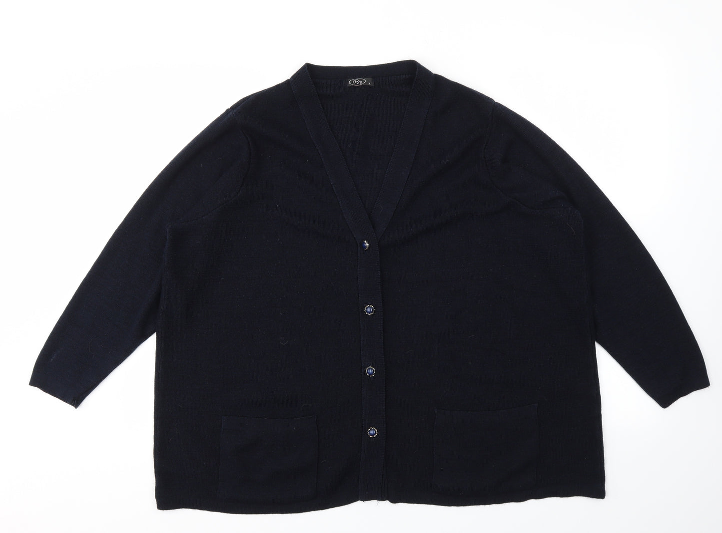 BM Womens Blue   Cardigan Jumper Size L