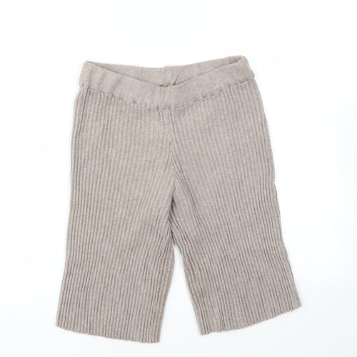 Laetitia Mem Womens Beige   Cut-Off Shorts Size 34 - stretch waistband