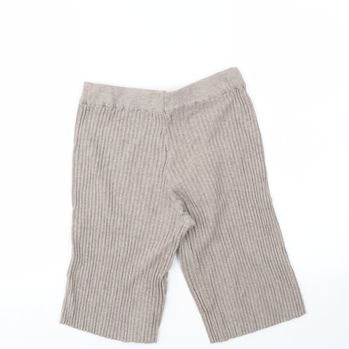 Laetitia Mem Womens Beige   Cut-Off Shorts Size 34 - stretch waistband