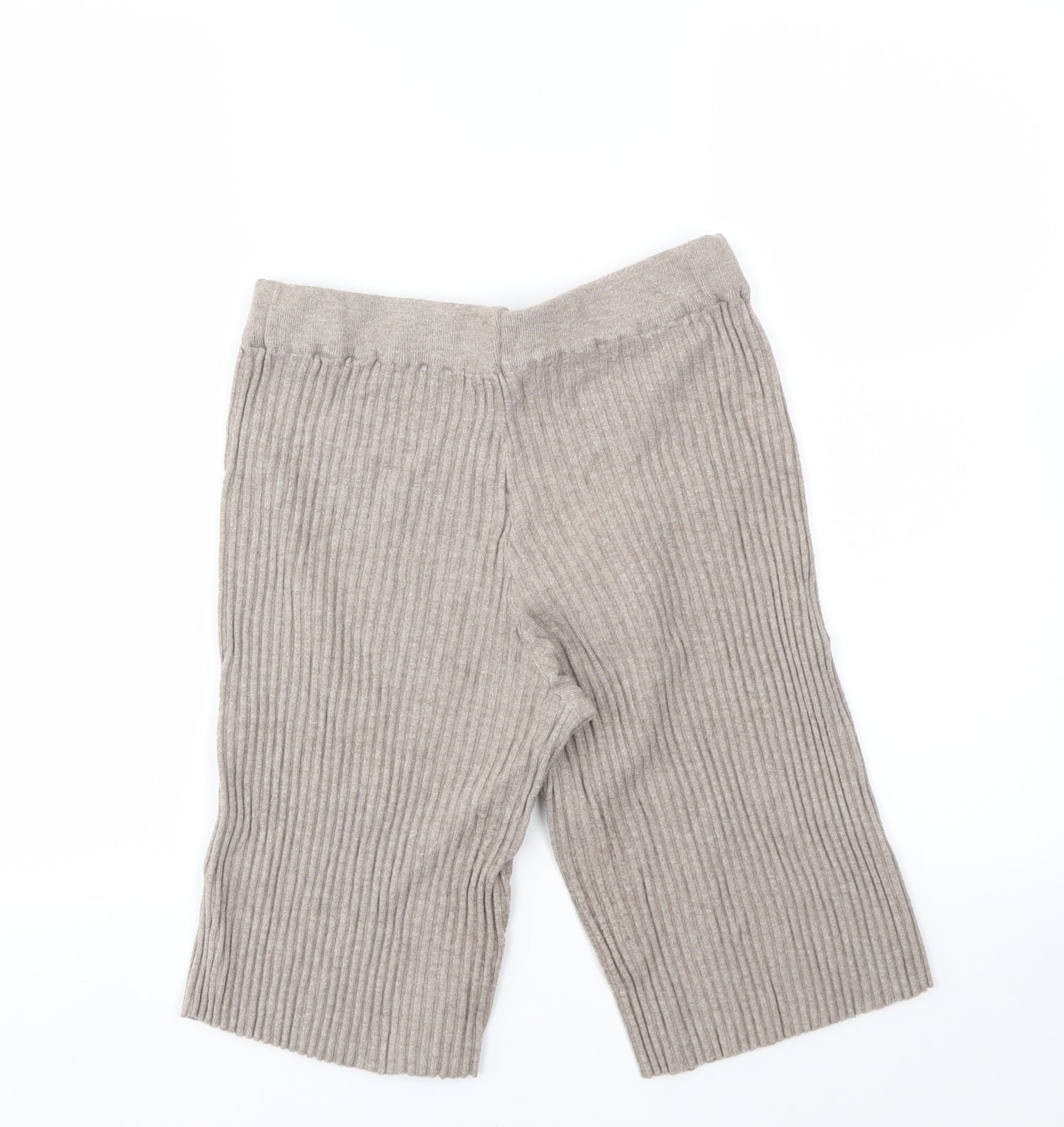 Laetitia Mem Womens Beige   Cut-Off Shorts Size 34 - stretch waistband