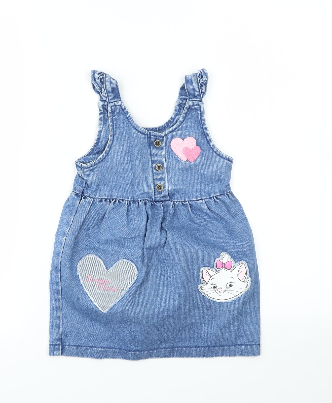 George Girls Blue Animal Print  Fit & Flare  Size 2-3 Years