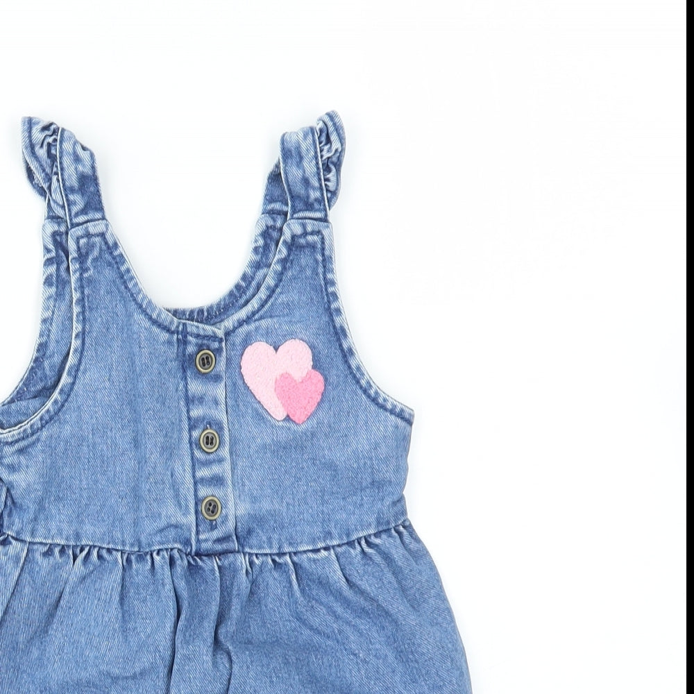George Girls Blue Animal Print  Fit & Flare  Size 2-3 Years