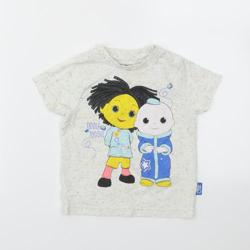 Nutmeg Girls Ivory   Basic T-Shirt Size 2 Years