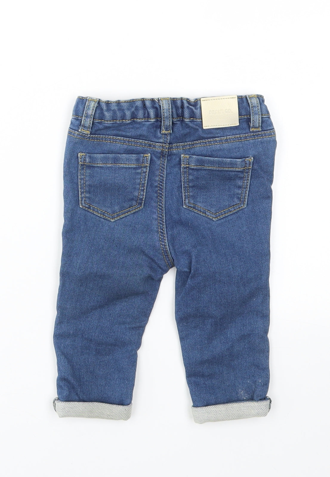 DENIM &CO Girls Blue   Capri Jeans Size 6-9 Months