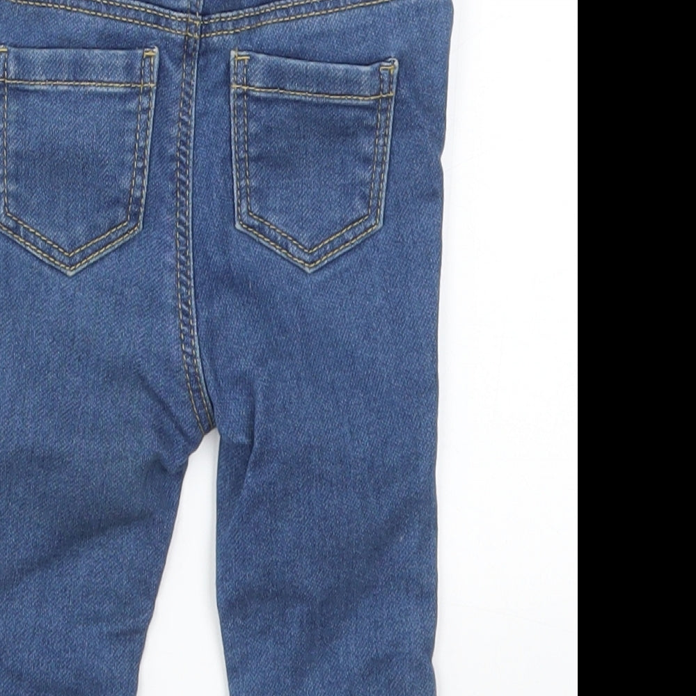 DENIM &CO Girls Blue   Capri Jeans Size 6-9 Months