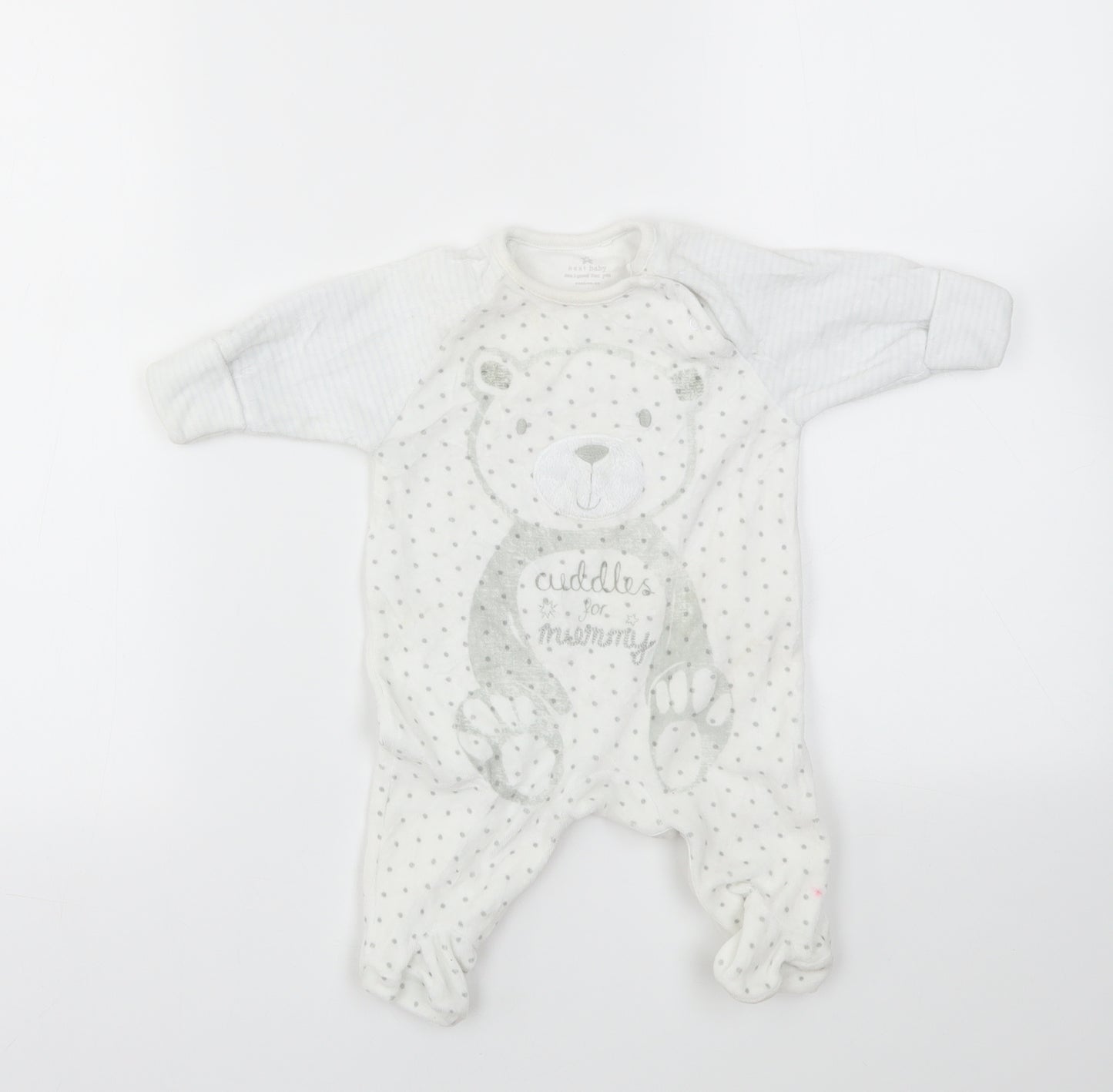 NEXT Baby White   Babygrow One-Piece Size 0-3 Months