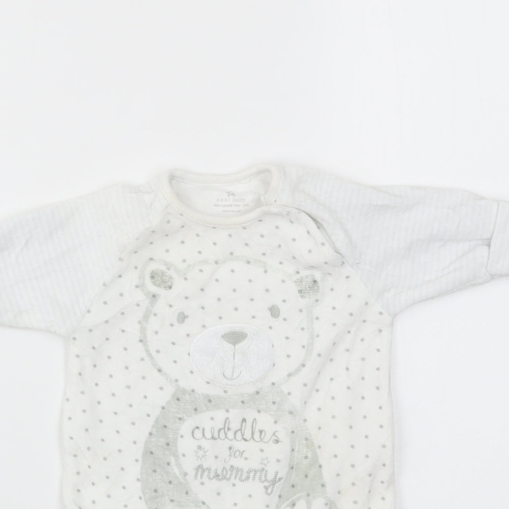 NEXT Baby White   Babygrow One-Piece Size 0-3 Months