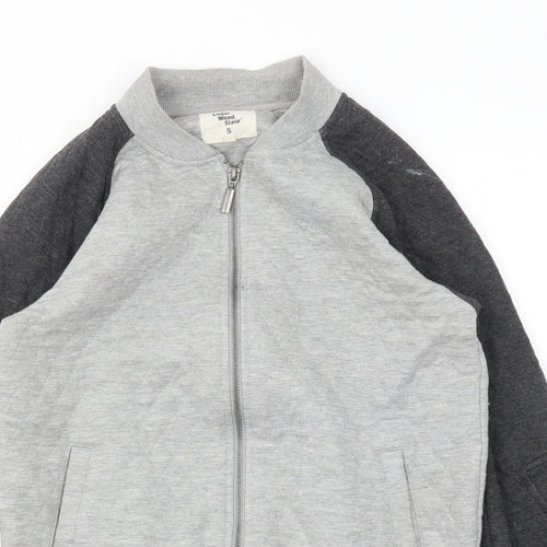 Cedar Wood State Mens Grey   Full Zip Hoodie Size S