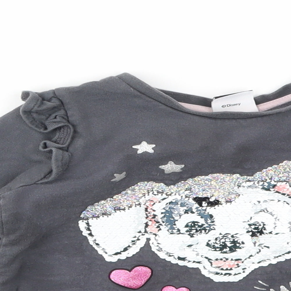 George Girls Grey   Pullover Jumper Size 2 Years