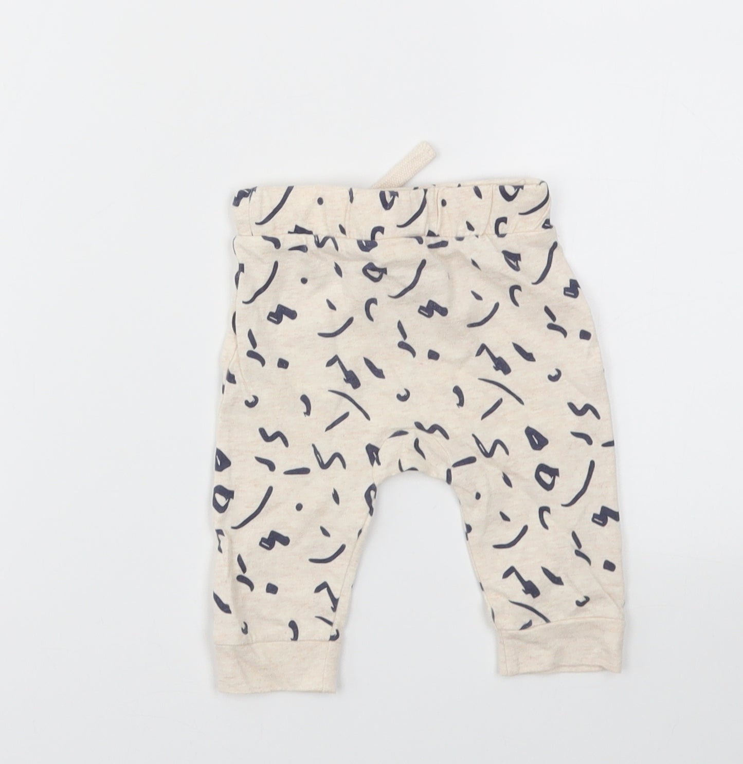 FRED &FLO Baby Ivory Animal Print  Capri Leggings Size 3-6 Months