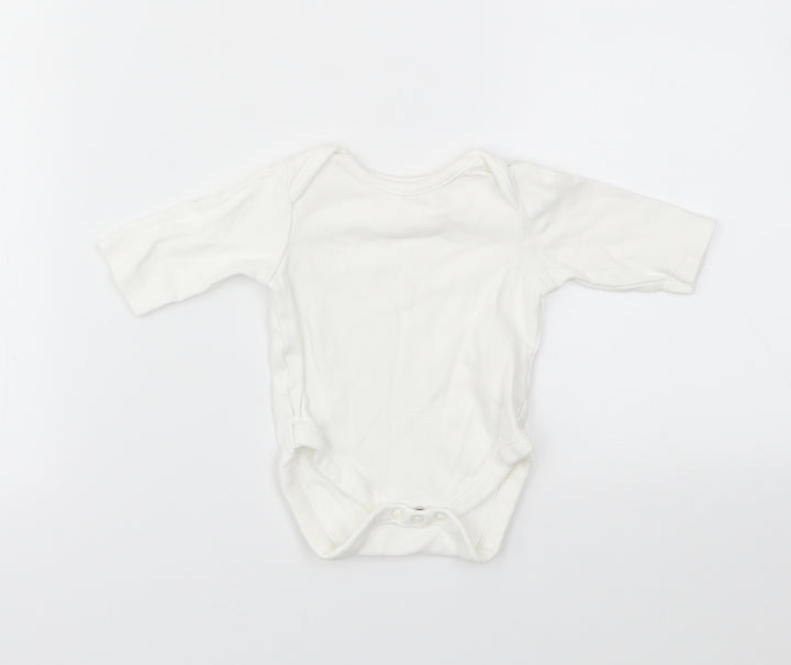 MINI CLUB  Baby White   Babygrow One-Piece Size Newborn