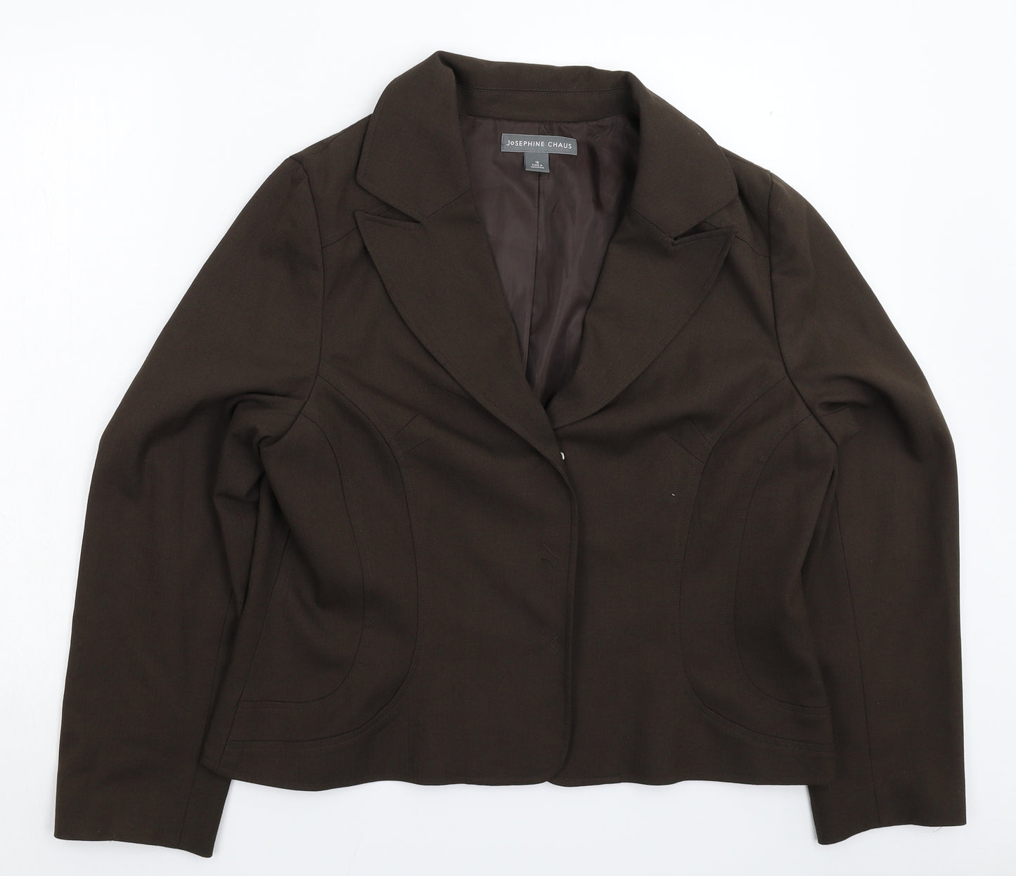 Josephine Chaus Womens Grey   Jacket Blazer Size 16