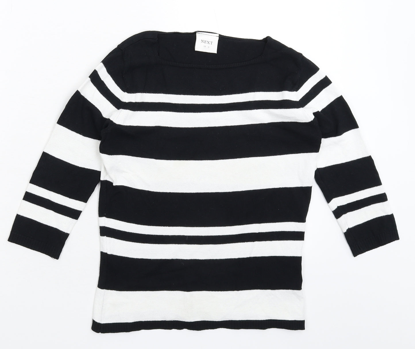 NEXT Womens Multicoloured Striped Knit Pullover Jumper Size 10
