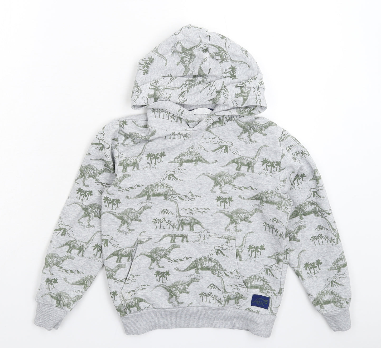 H&M Boys Grey   Pullover Hoodie Size 7-8 Years