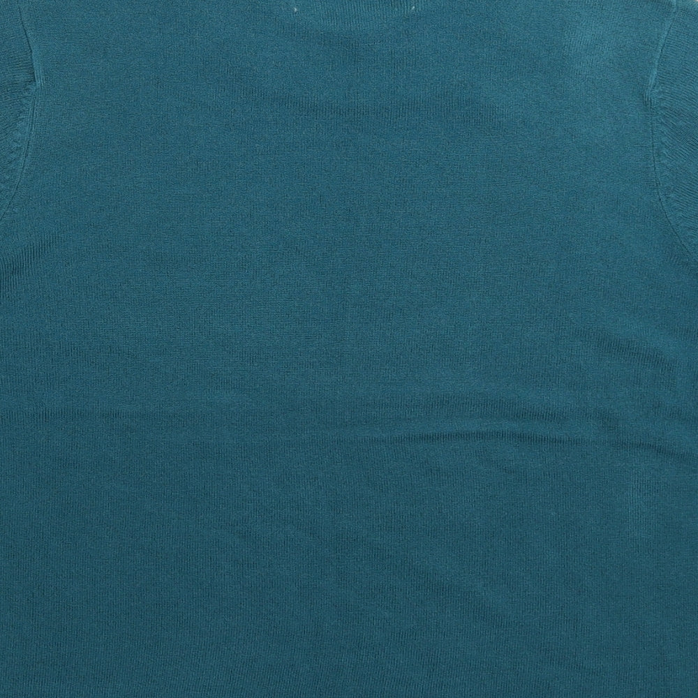Pure & Natural Womens Blue  Knit Pullover Jumper Size 16