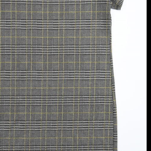 New Look Womens Grey Check  Mini  Size 12