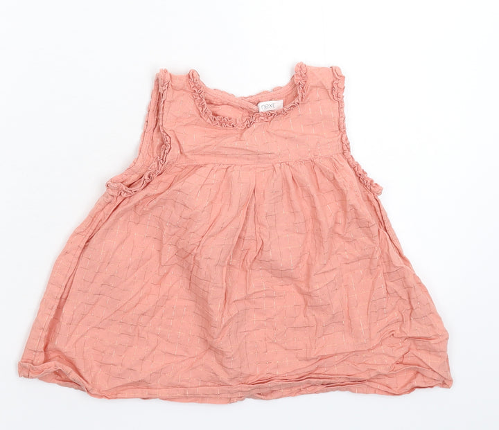 NEXT Girls Pink Check  Fit & Flare  Size 5-6 Years