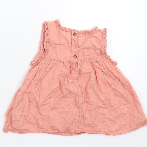 NEXT Girls Pink Check  Fit & Flare  Size 5-6 Years