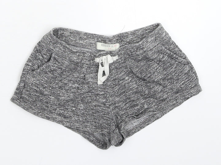 FOREVER 21 Girls Grey Solid  Cami Sleep Shorts Size 5-6 Years