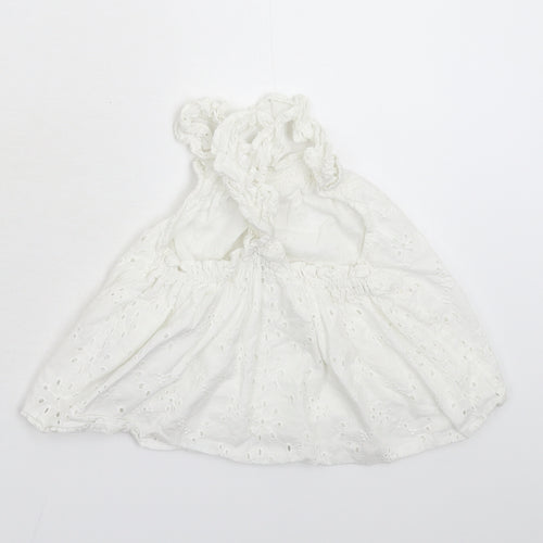 F&F Girls White   Basic Tank Size 4-5 Years