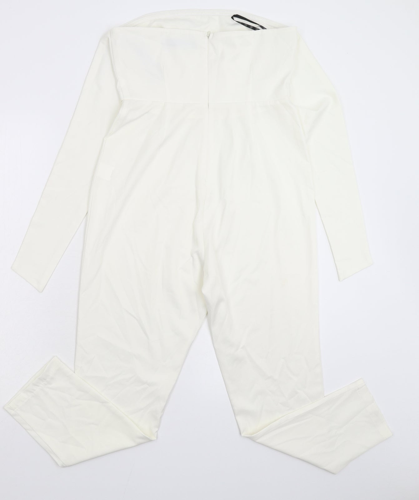 Missguided Womens White   Jumpsuit One-Piece Size 10 L25 in