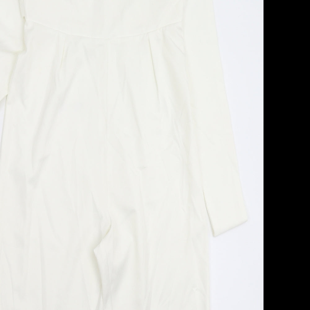 Missguided Womens White   Jumpsuit One-Piece Size 10 L25 in