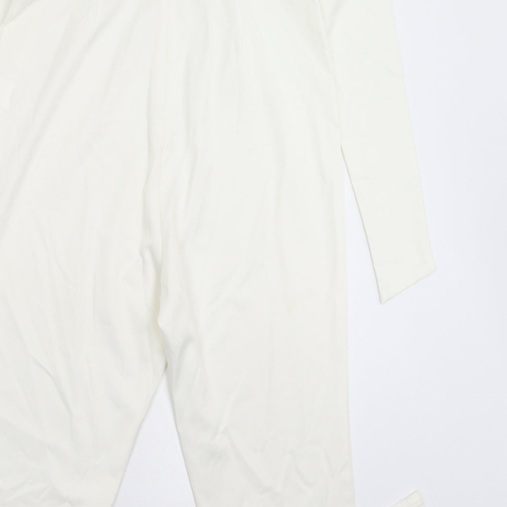 Missguided Womens White   Jumpsuit One-Piece Size 10 L25 in
