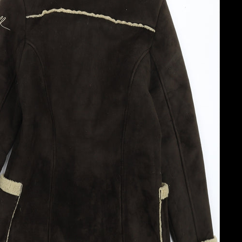 O'Neill Womens Grey Floral  Pea Coat Coat Size M